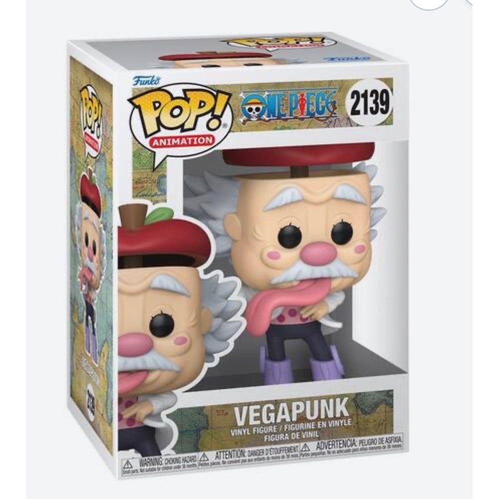 Funko Pop Vegapunk One Piece OS Multicolor NWT 2139 Vinyl Figure Protector